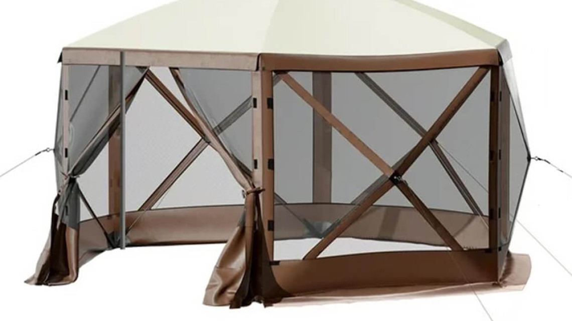 Timeless Tools 8 személyes vízálló kemping sátor, tárolóval és szúnyoghálóval