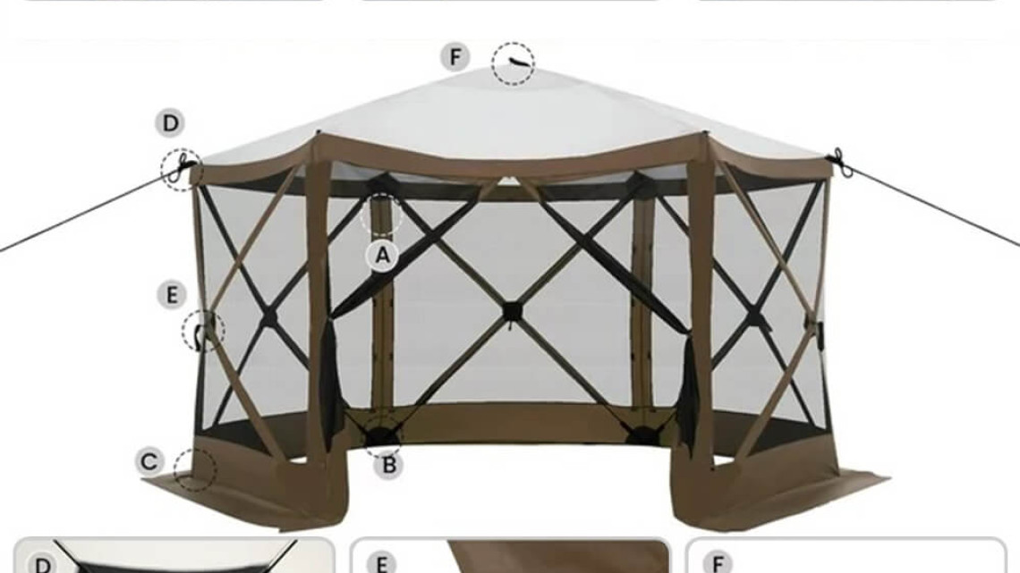 Timeless Tools 8 személyes vízálló kemping sátor, tárolóval és szúnyoghálóval