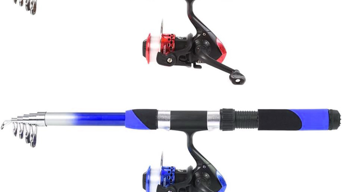 Timeless Tools  Kezdő horgászfelszerelés 2 db teleszkópos horgászbottal, kiegészítőkkel