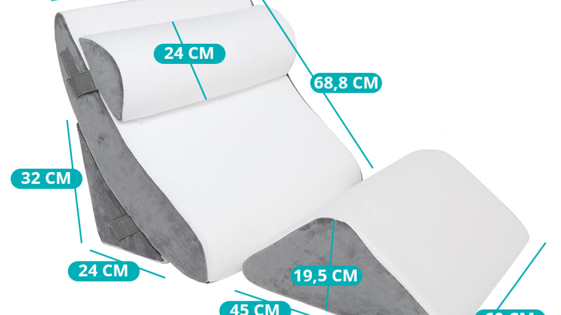 Timeless Tools Ortopédiai kialakítású hát-, nyak- és lábtámasz szett, 4 részes