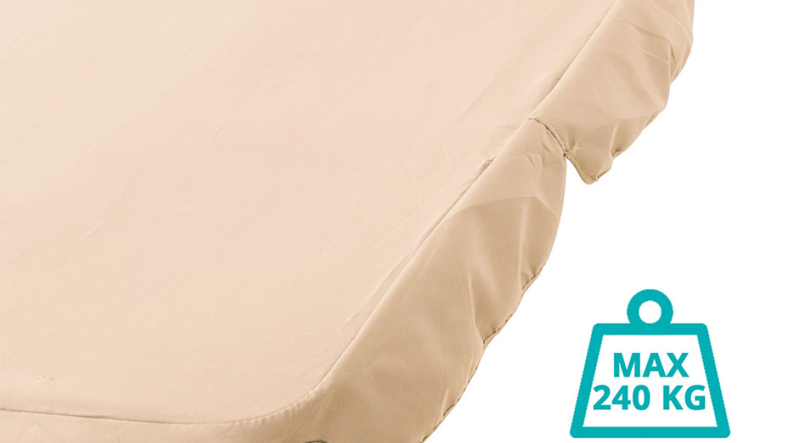 Timeless Tools Kétszemélyes napozóágy árnyékolóval-bézs