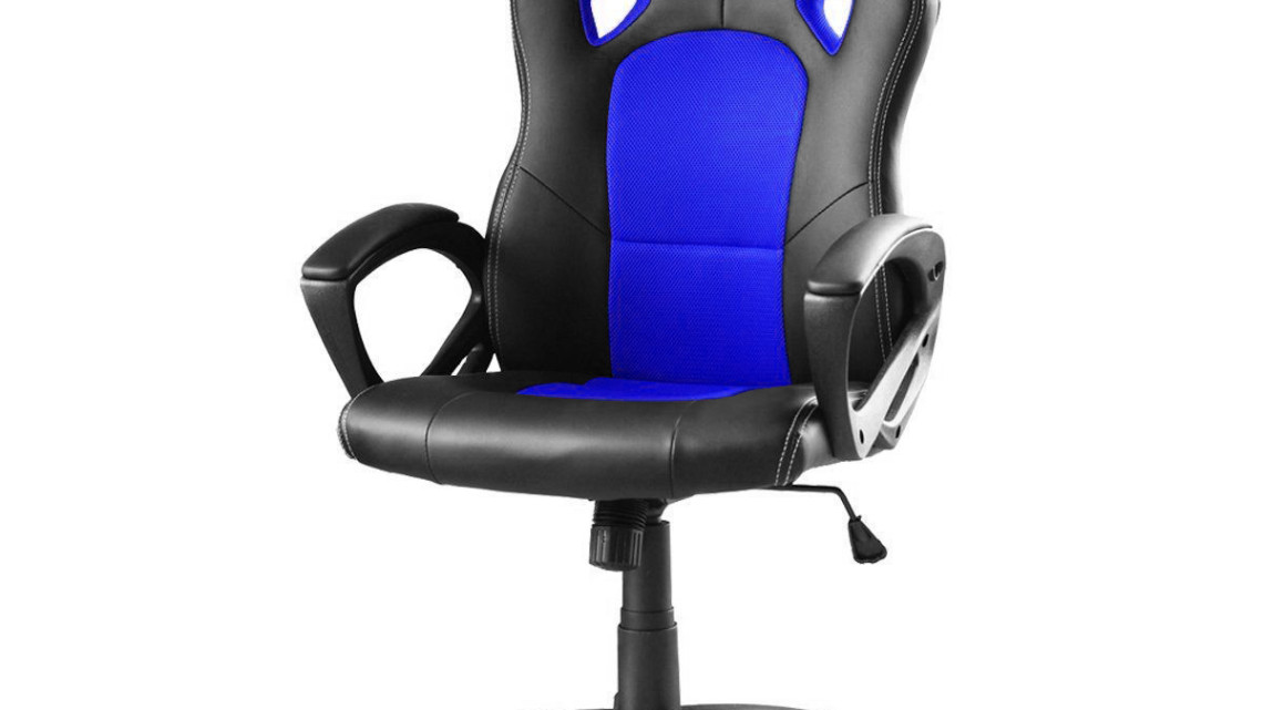 Timeless Tools Gamer szék több színben - basic-színes háttámla, kék