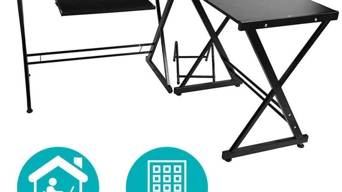 Timeless Tools L alakú íróasztal-fekete