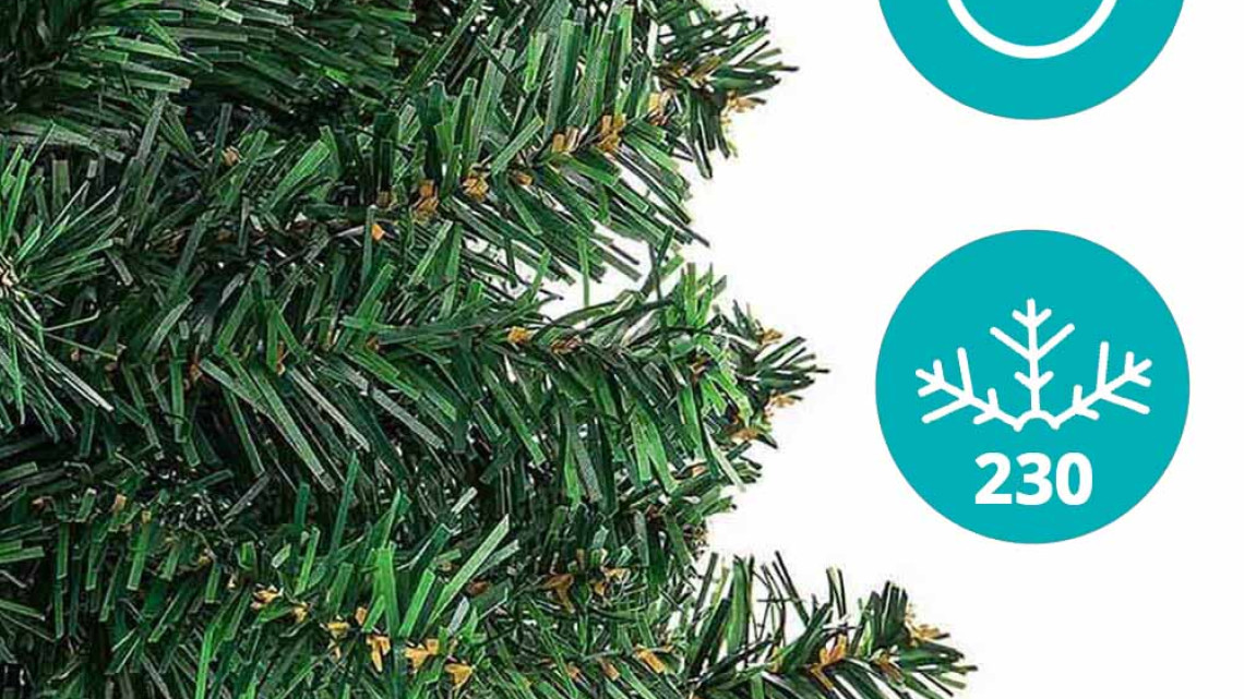 Timeless Tools Nordmann műfenyő fém talppal, 4 méretben-210 cm