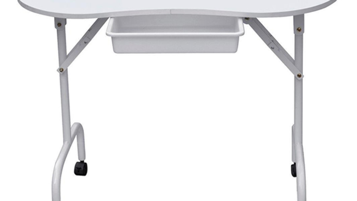 Timeless Tools Hordozható manikűr asztal ajándék táskával, 2 típusban-fiókos