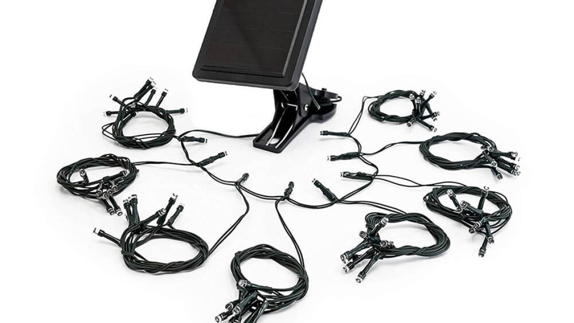 Timeless Tools Napelemes dekor fényfüzér napernyőhöz