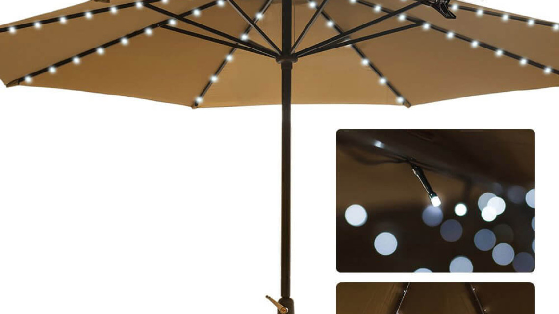 Timeless Tools Napelemes dekor fényfüzér napernyőhöz