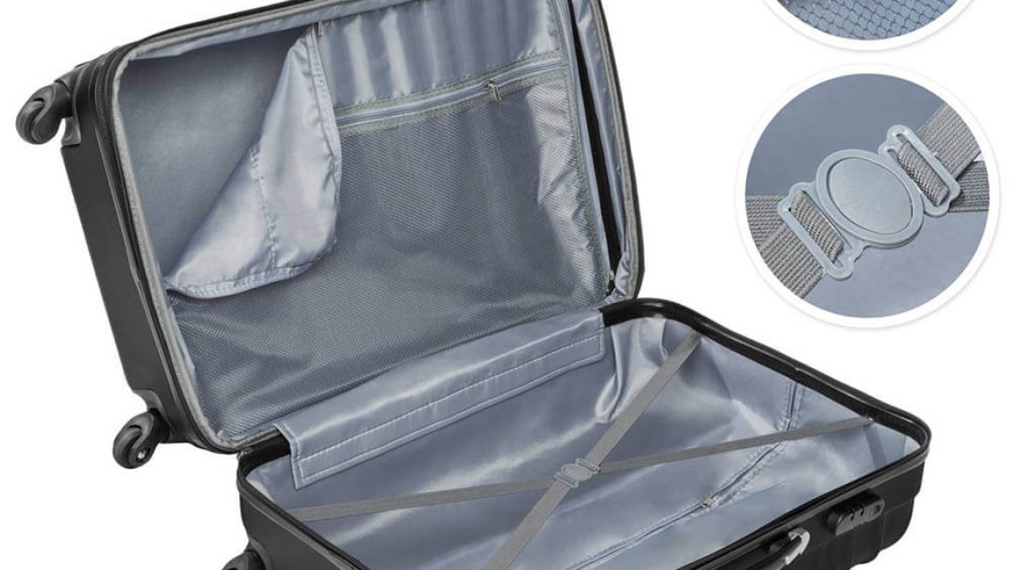 Timeless Tools 4 db-os merev falú bőrönd szett, 4 színben-fekete