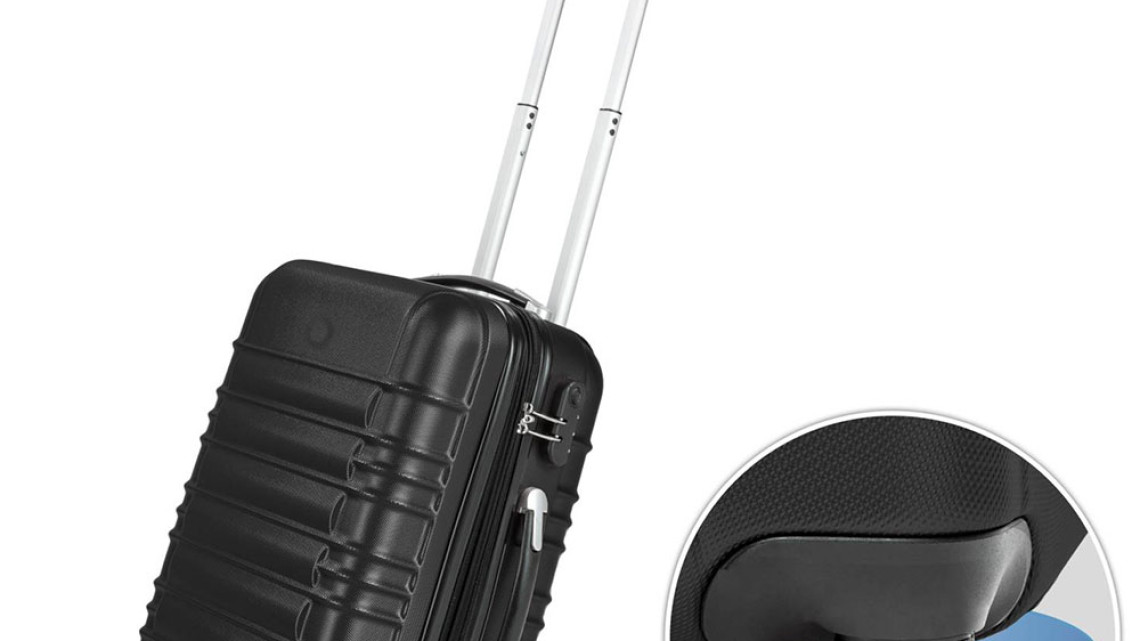 Timeless Tools 4 db-os merev falú bőrönd szett, 4 színben-fekete