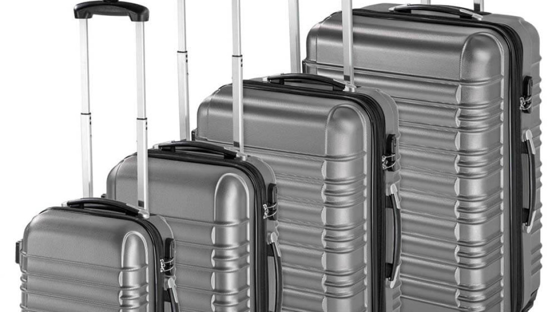 Timeless Tools 4 db-os merev falú bőrönd szett, 4 színben-szürke