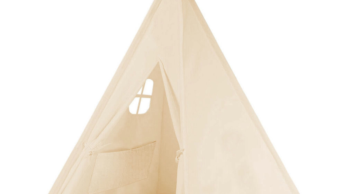 Timeless Tools Indián sátor gyerekeknek, 3 színben-törtfehér