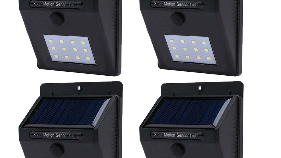 Timeless Tools 4 db-os falra szerelhető, szolár világítás