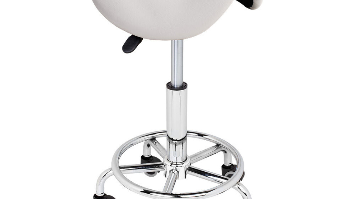 Timeless Tools Nyerges, gurulós kozmetikai szék-fehér