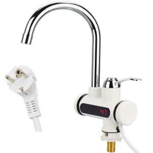 Timeless Tools LED kijelzős vízmelegítő csaptelep-függőleges, alsó csatlakozás