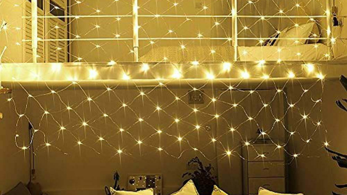 Timeless Tools 128 LED-es hálós fényfüzér, 2 színben-melegfehér