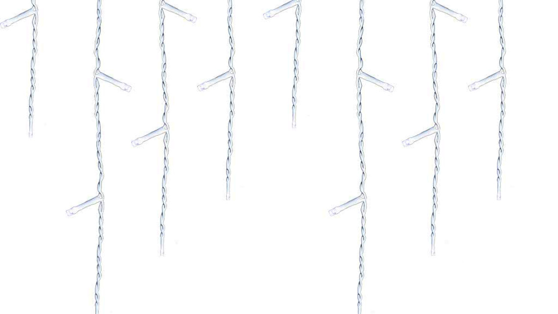 Timeless Tools LED-es jégcsap fényfüggöny 2 méretben, hidegfehér-230 LED-del