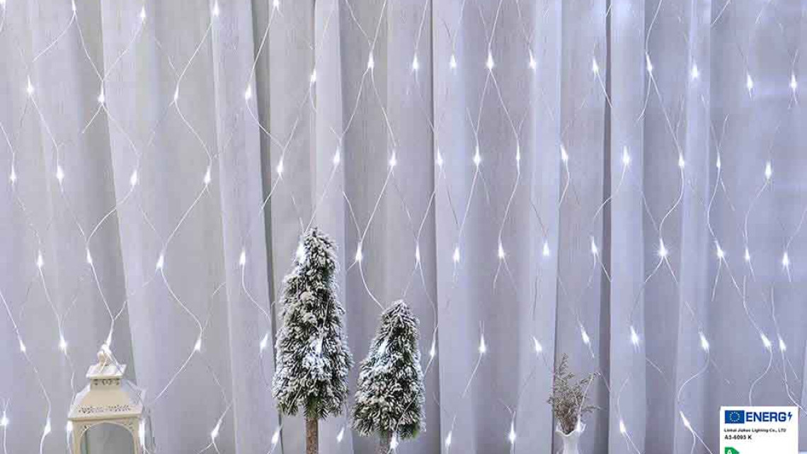 Timeless Tools 128 LED-es hálós fényfüzér, 2 színben-hidegfehér