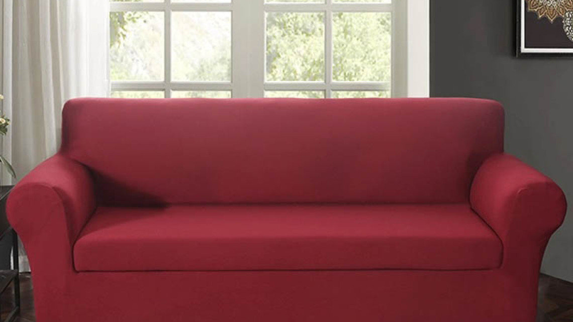 Timeless Tools Fotel-, és kanapévédő huzat több típusban-3 személyes kanapéhoz-bordó