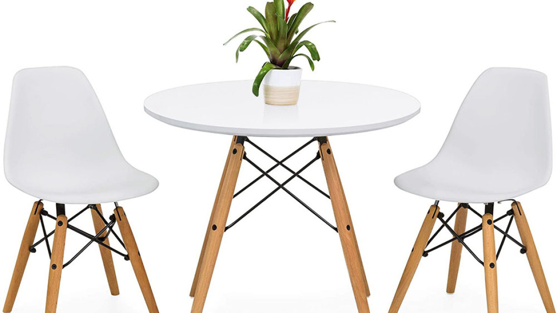 Timeless Tools 4 db modern étkezőszék asztallal, 3 színben-fehér