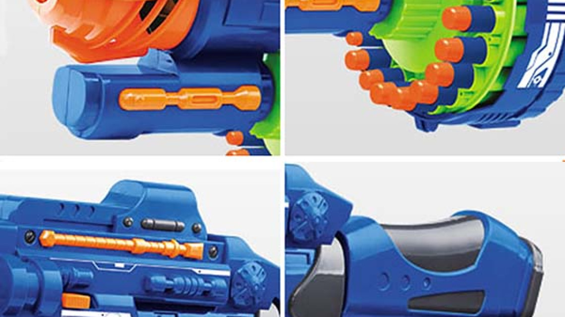 Timeless Tools Játékfegyver hanggal, 2 színben-kék