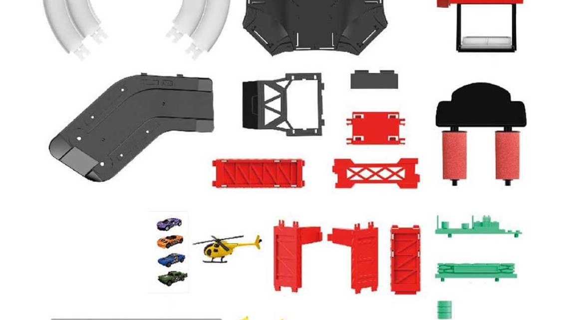 Timeless Tools Játék parkoló, 55 részes