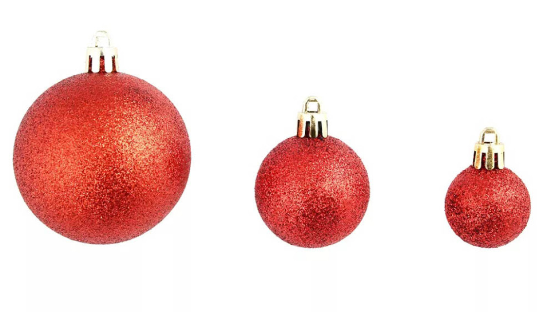 Timeless Tools 112 részes karácsonyfadísz, több színben-piros