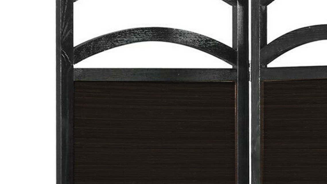 Timeless Tools 4 paneles térelválasztó paraván-sötétbarna