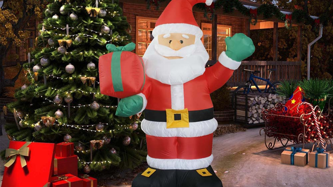 Timeless Tools Felfújható karácsonyi figurák-télapó, 150 cm