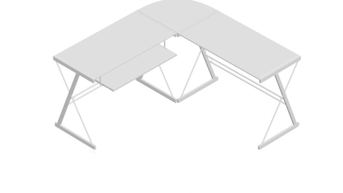 Timeless Tools L alakú íróasztal-fehér