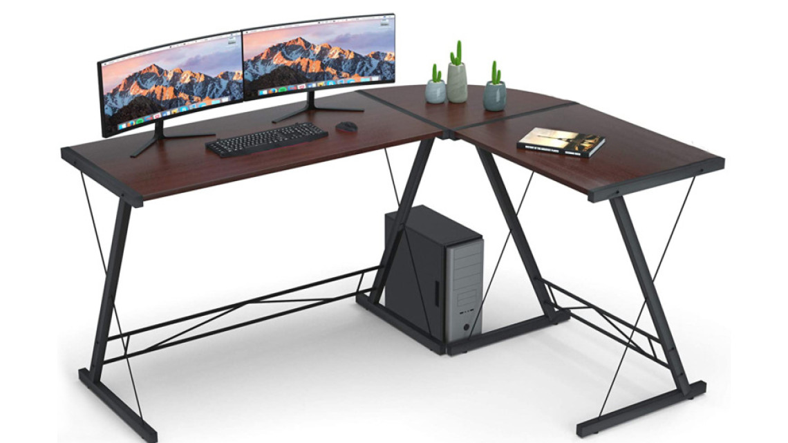 Timeless Tools L alakú íróasztal-sötétbarna