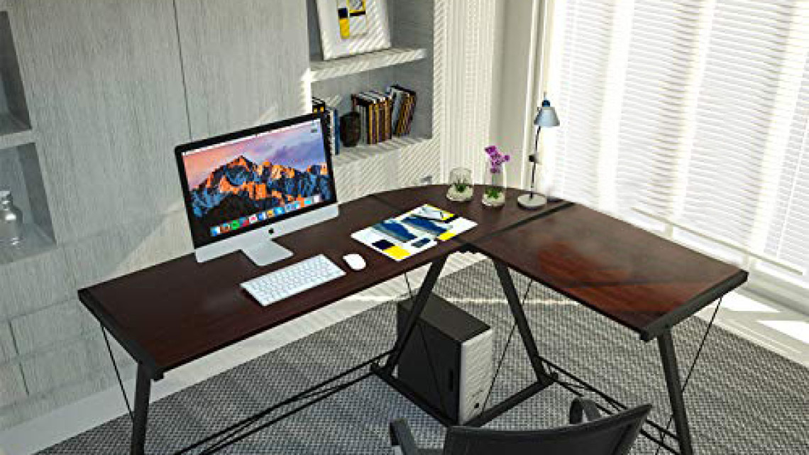 Timeless Tools L alakú íróasztal-sötétbarna