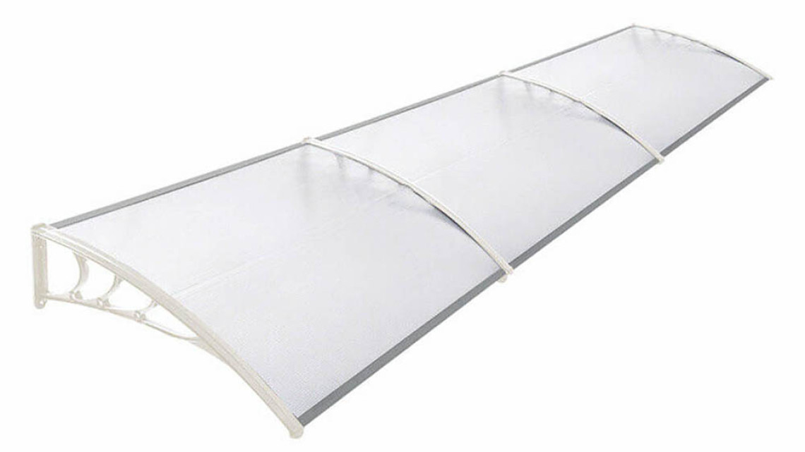 Timeless Tools Műanyag előtető több méretben és színben-300x90 cm-fehér