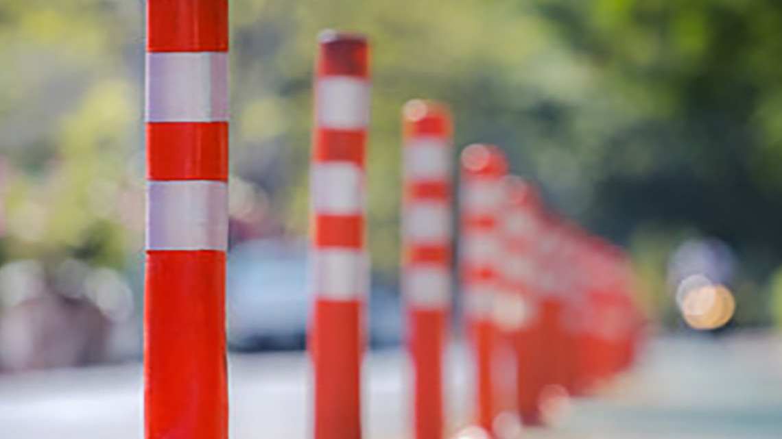 Timeless Tools Műanyag terelőoszlop 5 db