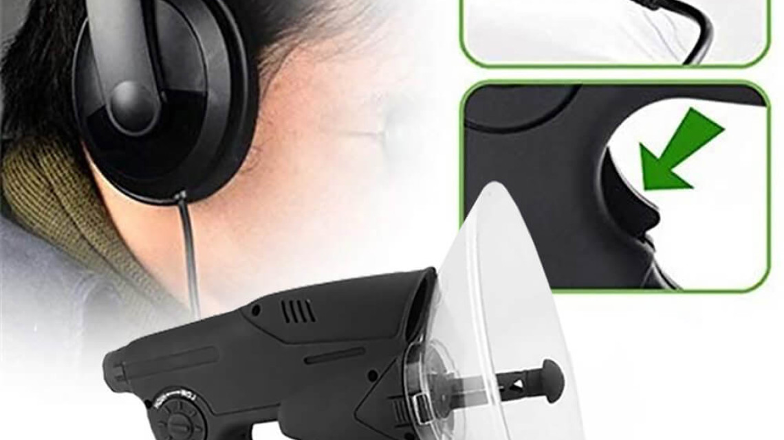 Timeless Tools Irányított parabolikus mikrofon fejhallgatóval