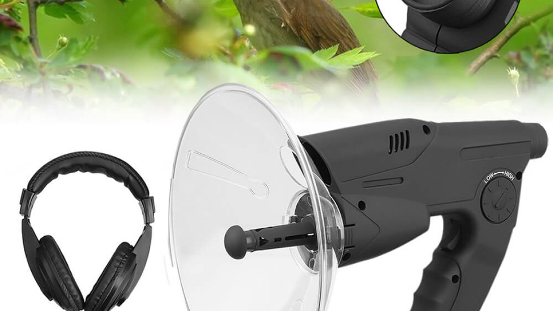 Timeless Tools Irányított parabolikus mikrofon fejhallgatóval