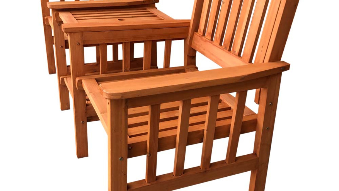 Timeless Tools Fa 2 személyes kerti garnitúra 