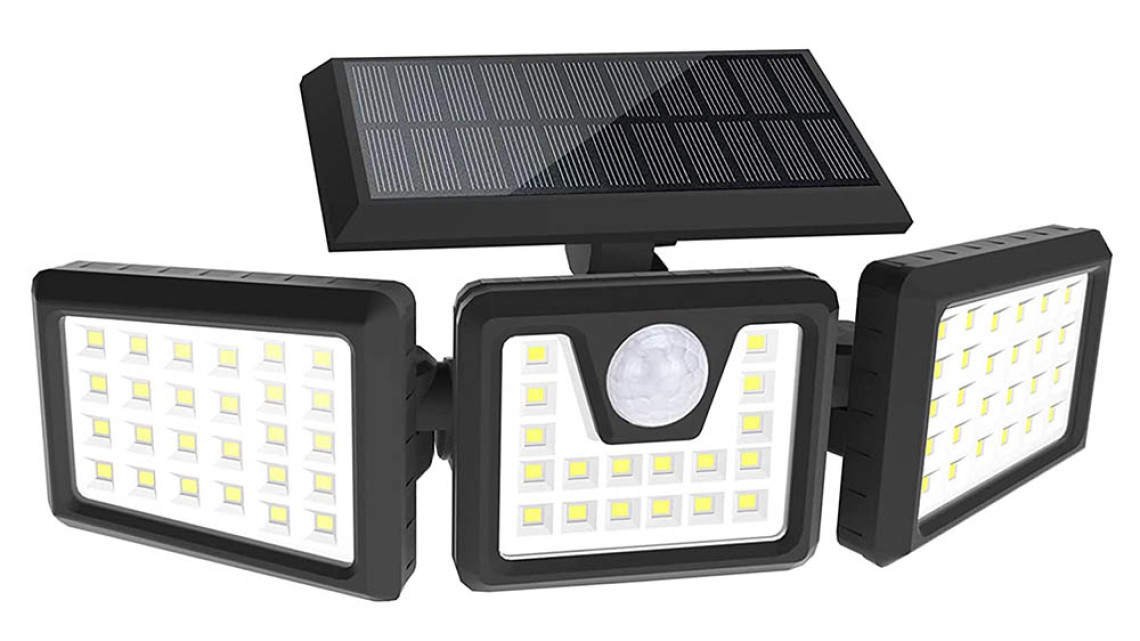 Timeless Tools 3 paneles elforgatható napelemes lámpa 