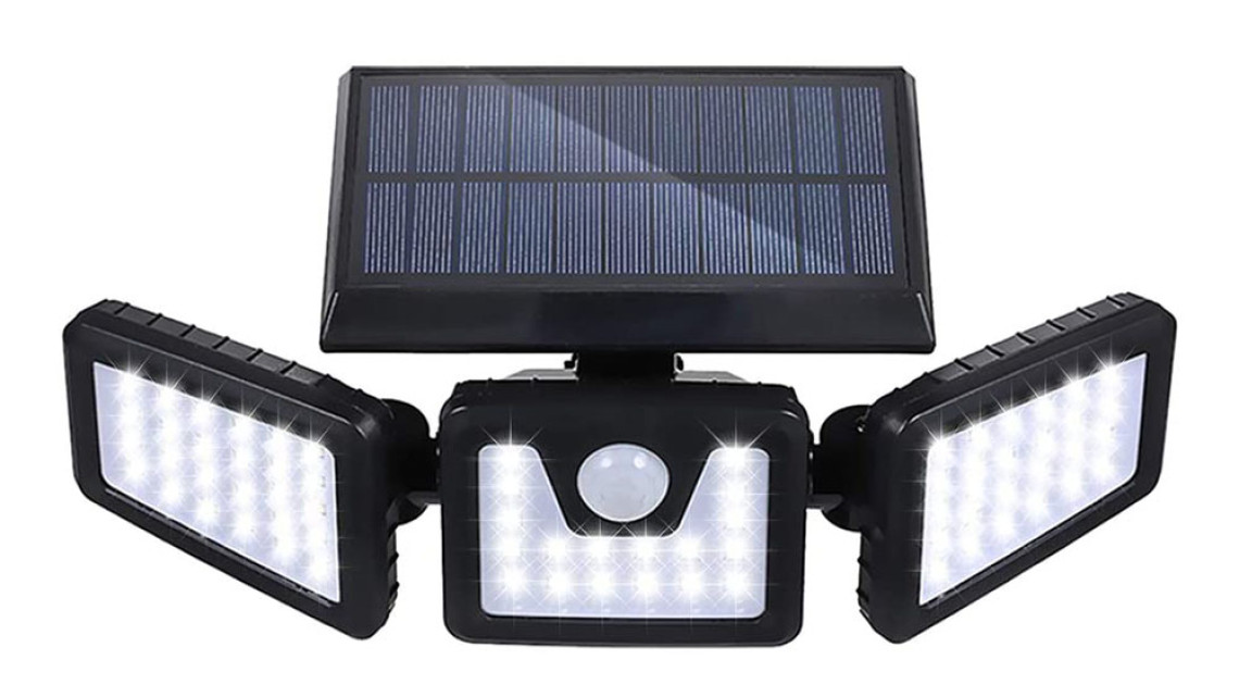 Timeless Tools 3 paneles elforgatható napelemes lámpa 