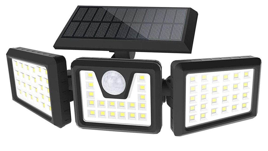 Timeless Tools 3 paneles elforgatható napelemes lámpa 