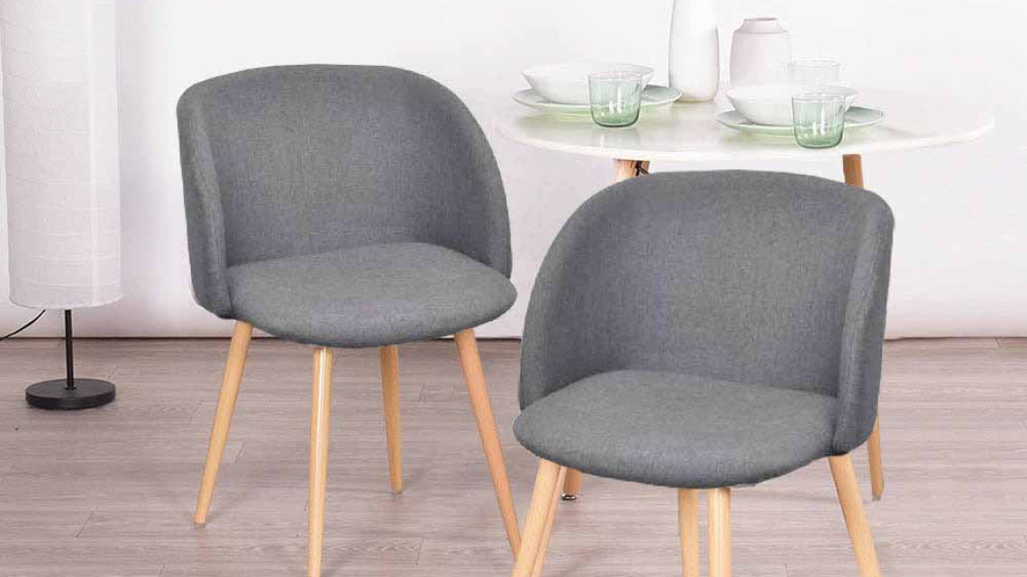 Timeless Tools Betti kárpitozott szék, 2 db -szürke