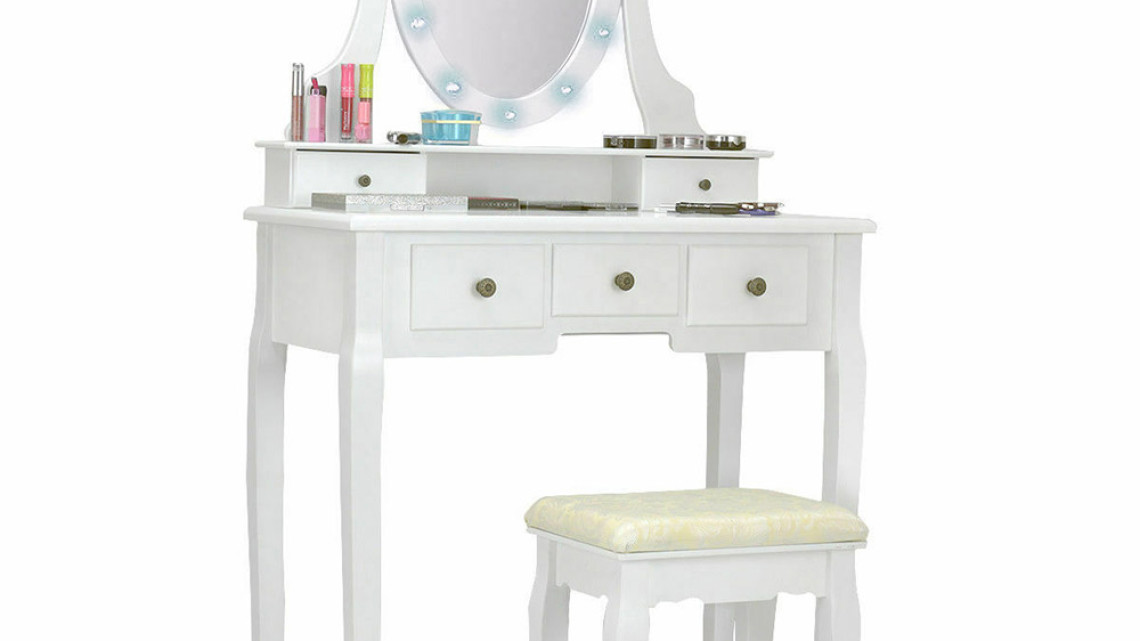 Timeless Tools Fésülködő asztal Hollywood, több színben-fehér