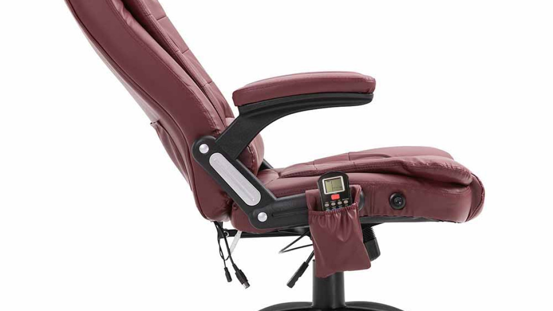 Timeless Tools Irodai forgószék masszázs funkcióval, 2 színben-bordó