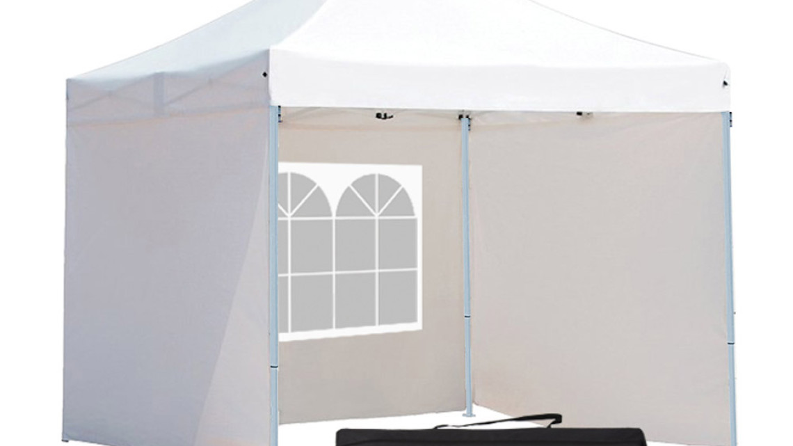 Timeless Tools Összecsukható kerti pavilon több típusban-2,9x2,9 méteres-fehér-pavilon+oldalfal+hordtáska