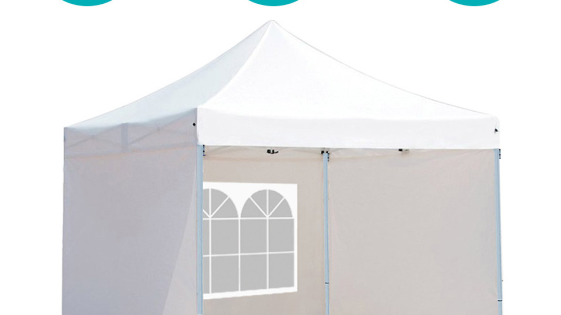 Timeless Tools Összecsukható kerti pavilon több típusban-2,9x2,9 méteres-fehér-pavilon+oldalfal+hordtáska