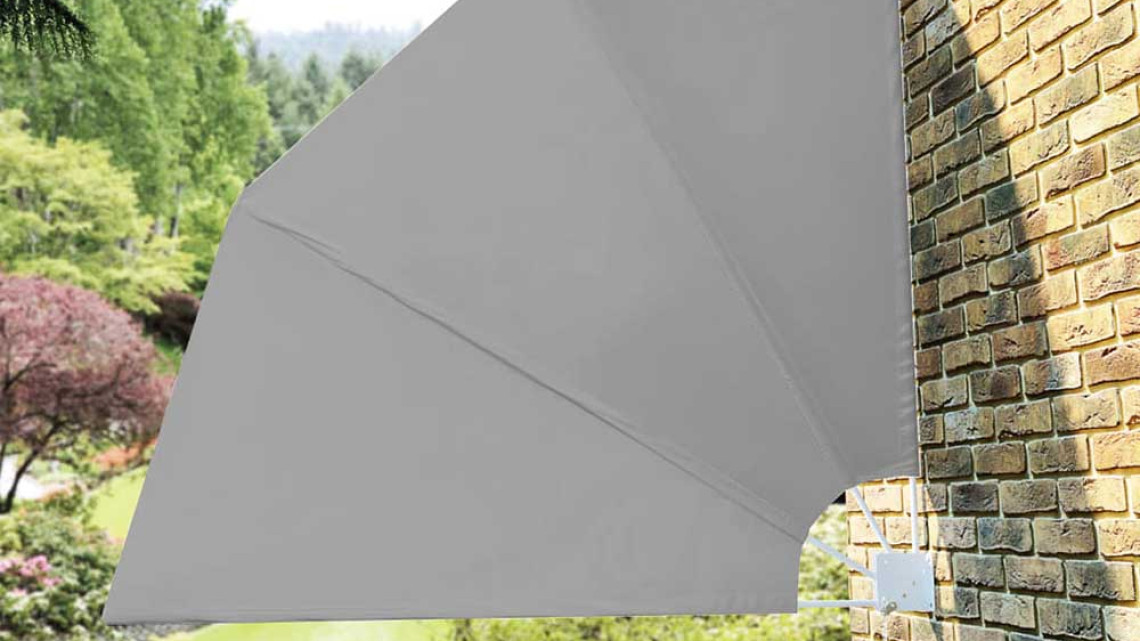 Timeless Tools Legyező árnyékoló erkélyre, 140 cm, 2 színben-szürke