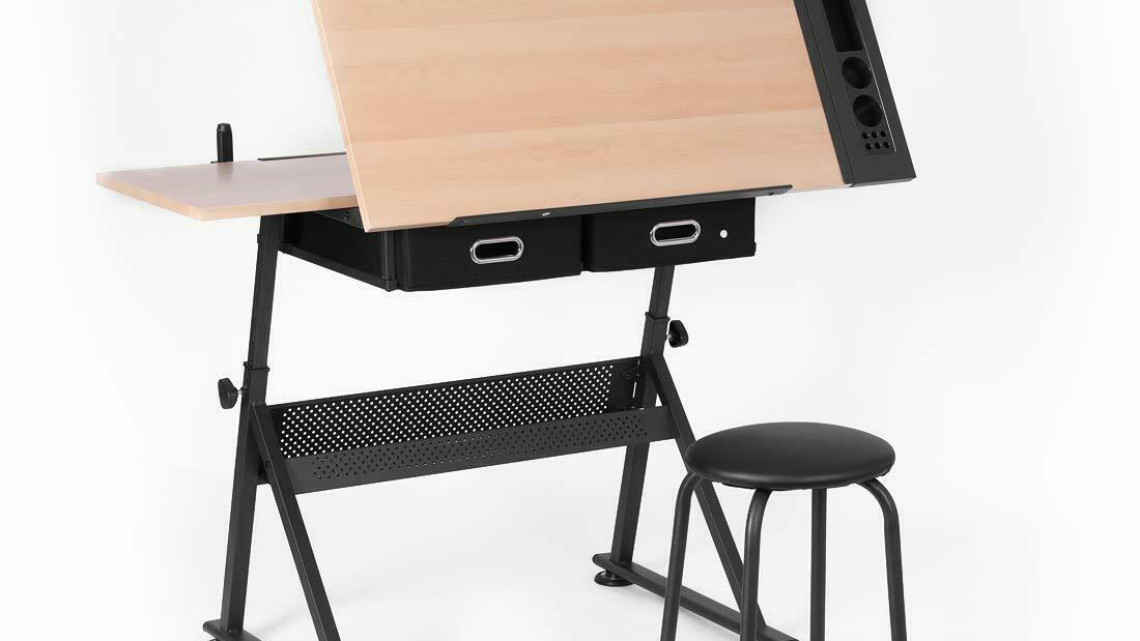 Timeless Tools Dönthető rajzasztal ajándék székkel