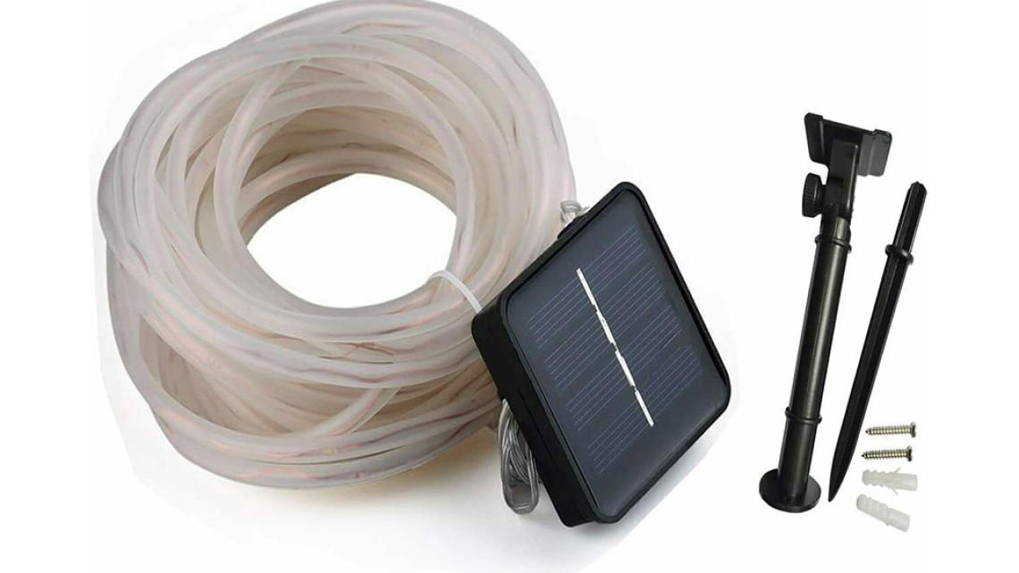 Timeless Tools Napelemes dekor fényfüzér 10m, melegfehér