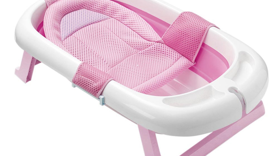 Timeless Tools Összecsukható babakád hálóval, 2 színben-rózsaszín