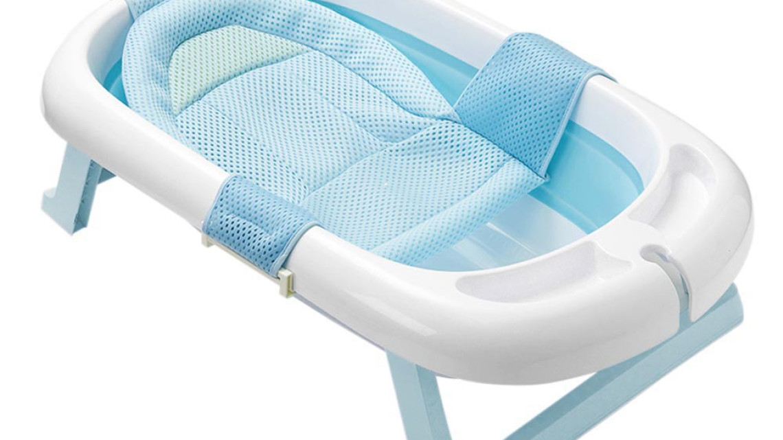 Timeless Tools Összecsukható babakád hálóval, 2 színben-kék